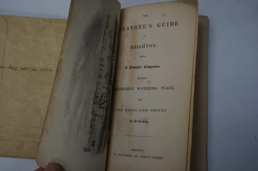 The New Brighton Directory: or Sketches in Miniature of the British Shore, London, T. Durham, 1770 [the 2nd Brighton Directory]; Bruce, John - History of Brighton, 3rd, 1834, lacks plates; Stranger's Guide to Brighton, W